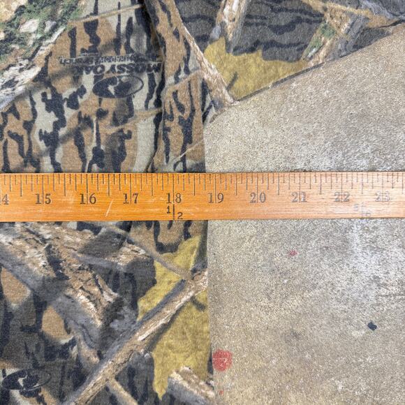 Mossy Oak‎ Shadow Branch Camo Long Sleeve T-Shirt Y2K Men’s Medium Vintage - Picture 8 of 10